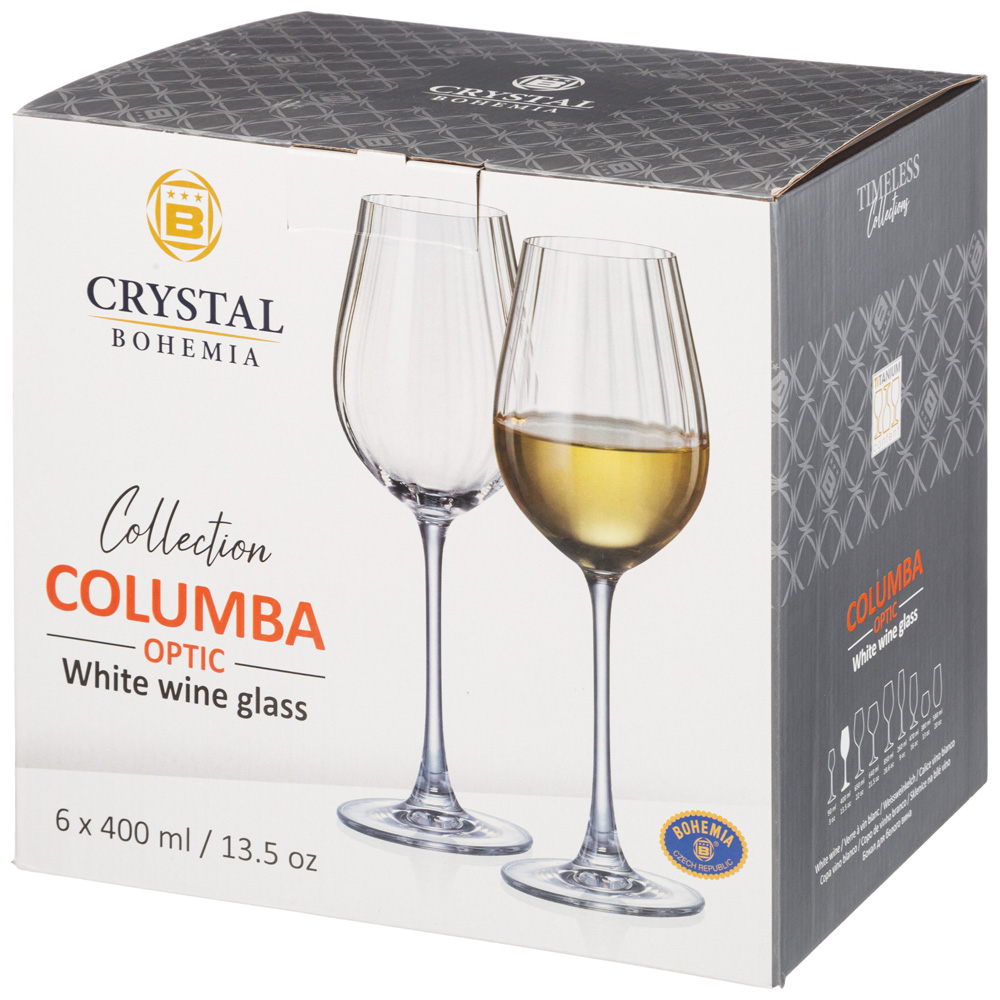 набор бокалов для вина columba optic из 6шт 400мл 669-401