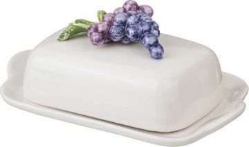 масленка виноград 21,5х13,5 см высота 9 см 628-128