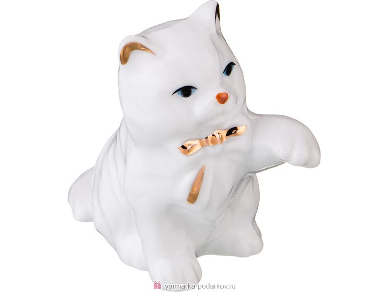 фигурка кошка 7х4 см высота 5.5 см 149-149 статуэтки животных материал фарфор производства китай общий вес 0,06 кг, купить с доставкой по низкой цене за 156 руб.