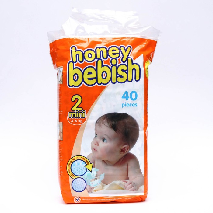 Подгузники детские Bebish 2 Mini (3 - 6 kg), 40 шт 9197642