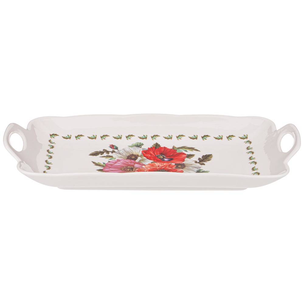 блюдо с ручками lefard маки прямоуг. 32х18х5см 359-858