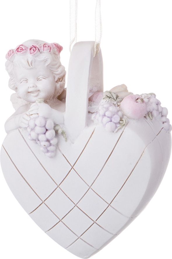 изделие декоративное коллекция amore 8х4х8,5 см 390-1101 статуэтки ангелов материал полистоун производства китай бренд lefard общий вес 0,13 кг, купить с доставкой по низкой цене за 120 руб.