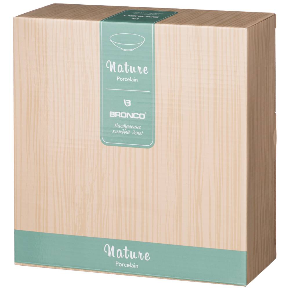 салатник bronco nature 21х6 см 750 мл мятный 263-1124