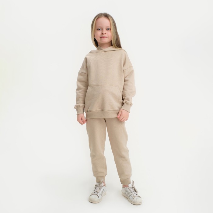 Костюм детский (худи, брюки) KAFTAN Basic line, размер 28 (86-92), цвет кофейный 7452915
