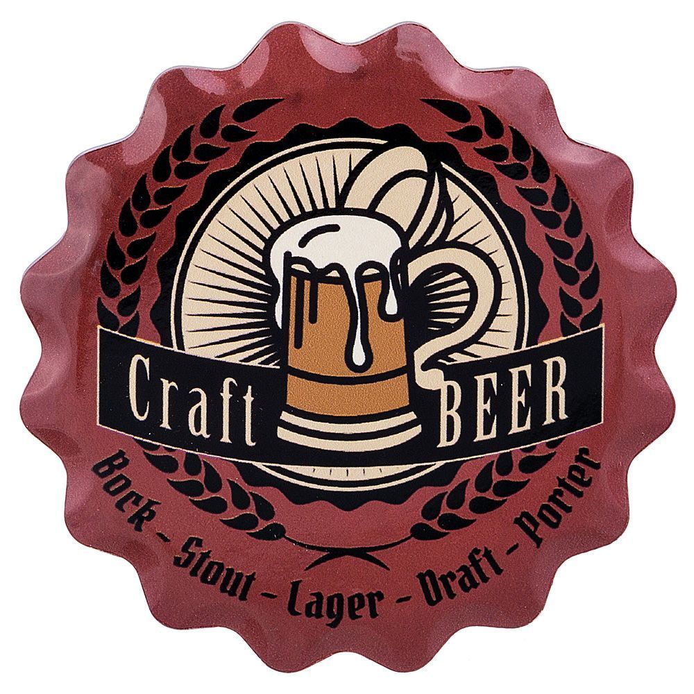 подставка под пивную кружку крафтовое пиво 11 см 229-372