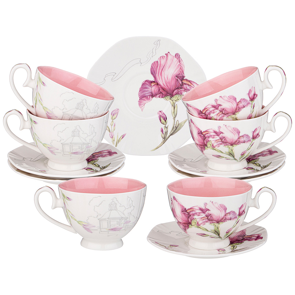 чайный набор lefard blossom на 6 пер. 12 пр. 240 мл 165-528