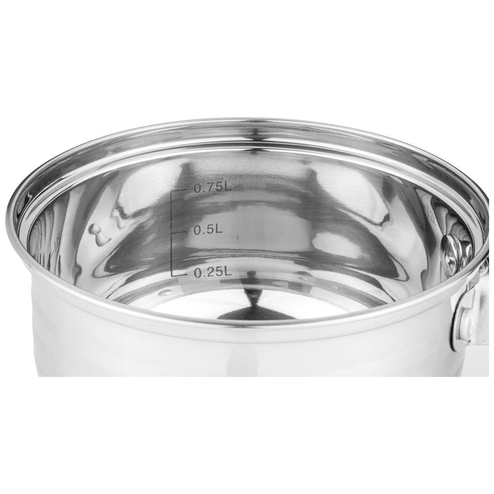 ковш agness со стекл.крышкой серия classic 0,9 л. 14х7,5 см 937-426