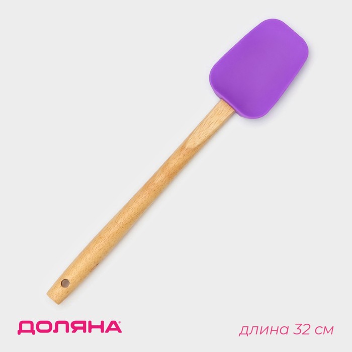 Лопатка Доляна «Бамбук», 32 см, цвет МИКС 3629873