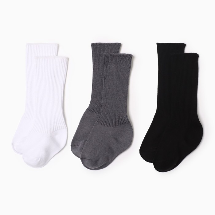 Гольфы детские 3 пары Крошка Я BASIC LINE, 8-10 см 10181836