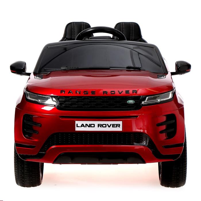 Электромобиль Range Rover Evoque, кожаное сидение, EVA колеса, цвет бордовый глянец 5217509