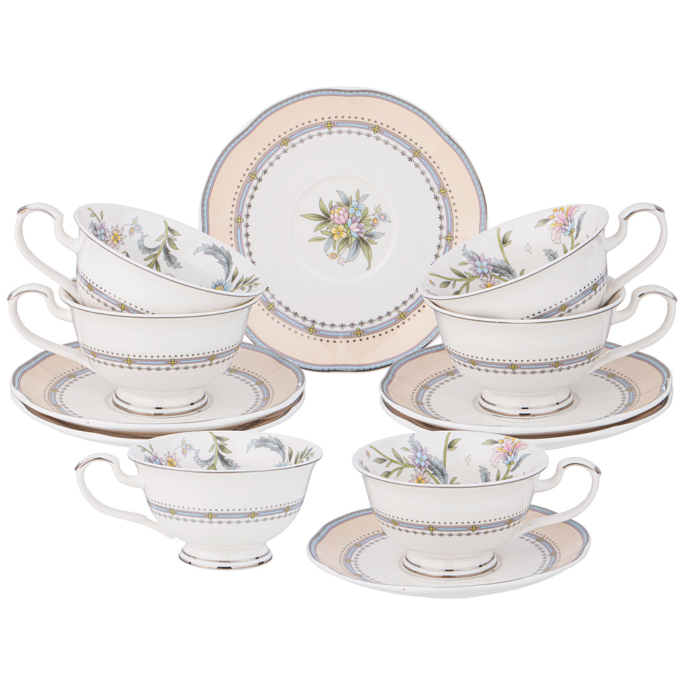 чайный набор lefard garden на 6 пер. 12 пр. 270 мл 275-1250