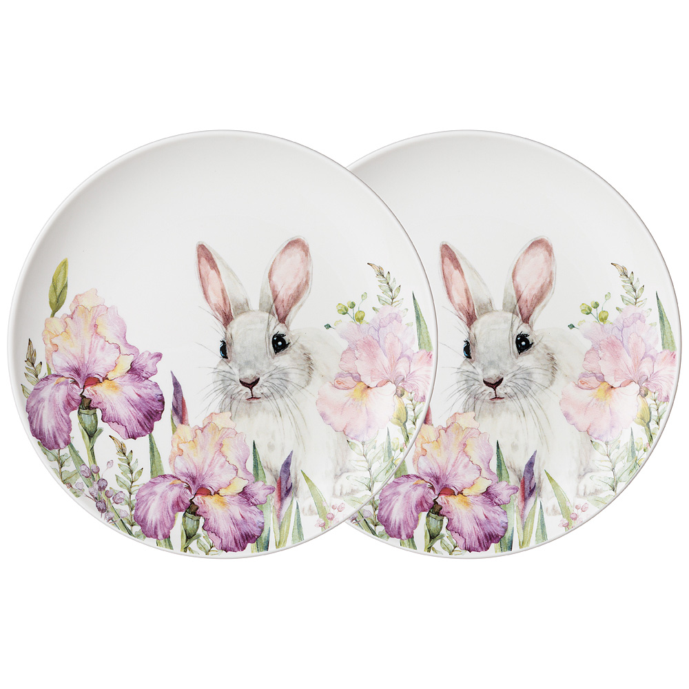 набор тарелок закусочных lefard irises 2 шт 20,5 см 410-146
