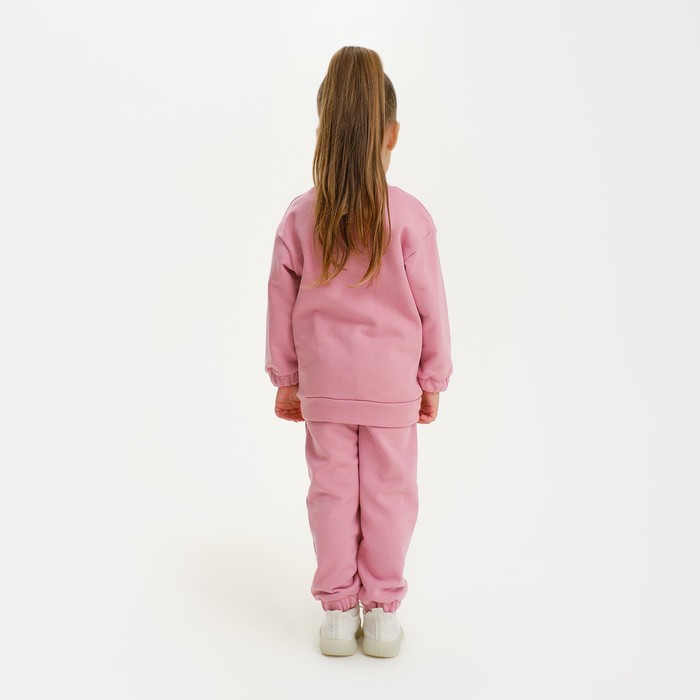 Костюм для девочки (свитшот, брюки) KAFTAN Basic line, размер 28 (86-92), цвет розовый 7452943