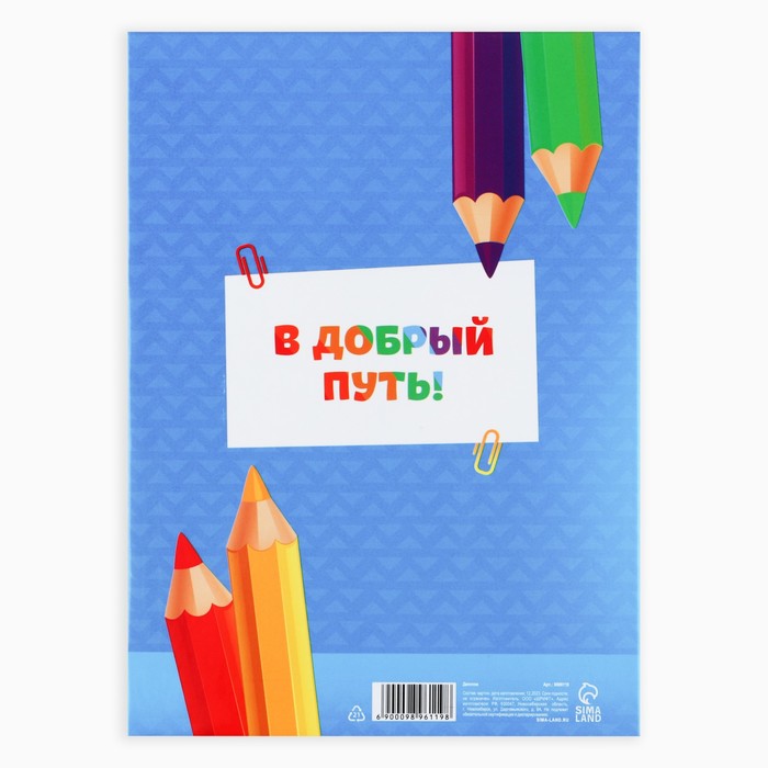Диплом на Выпускной «Выпускника детского сада 2024», 15х21 см 9896119