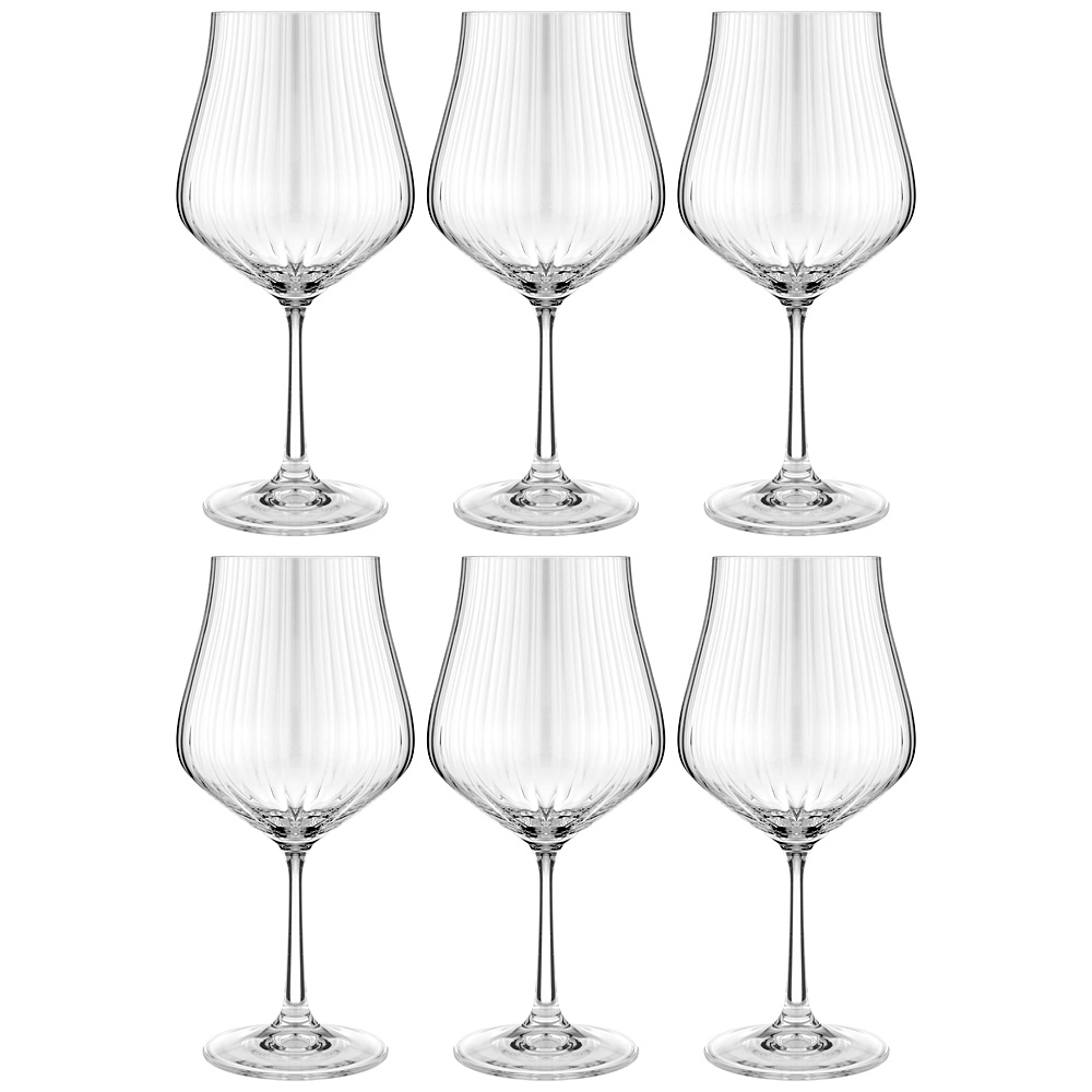 набор бокалов для вина из 6 штук tulipa optic 600мл 674-877