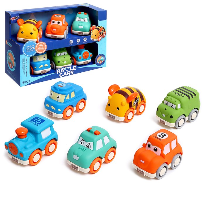 Набор машинок Rattle cars, 6 шт. 9459252