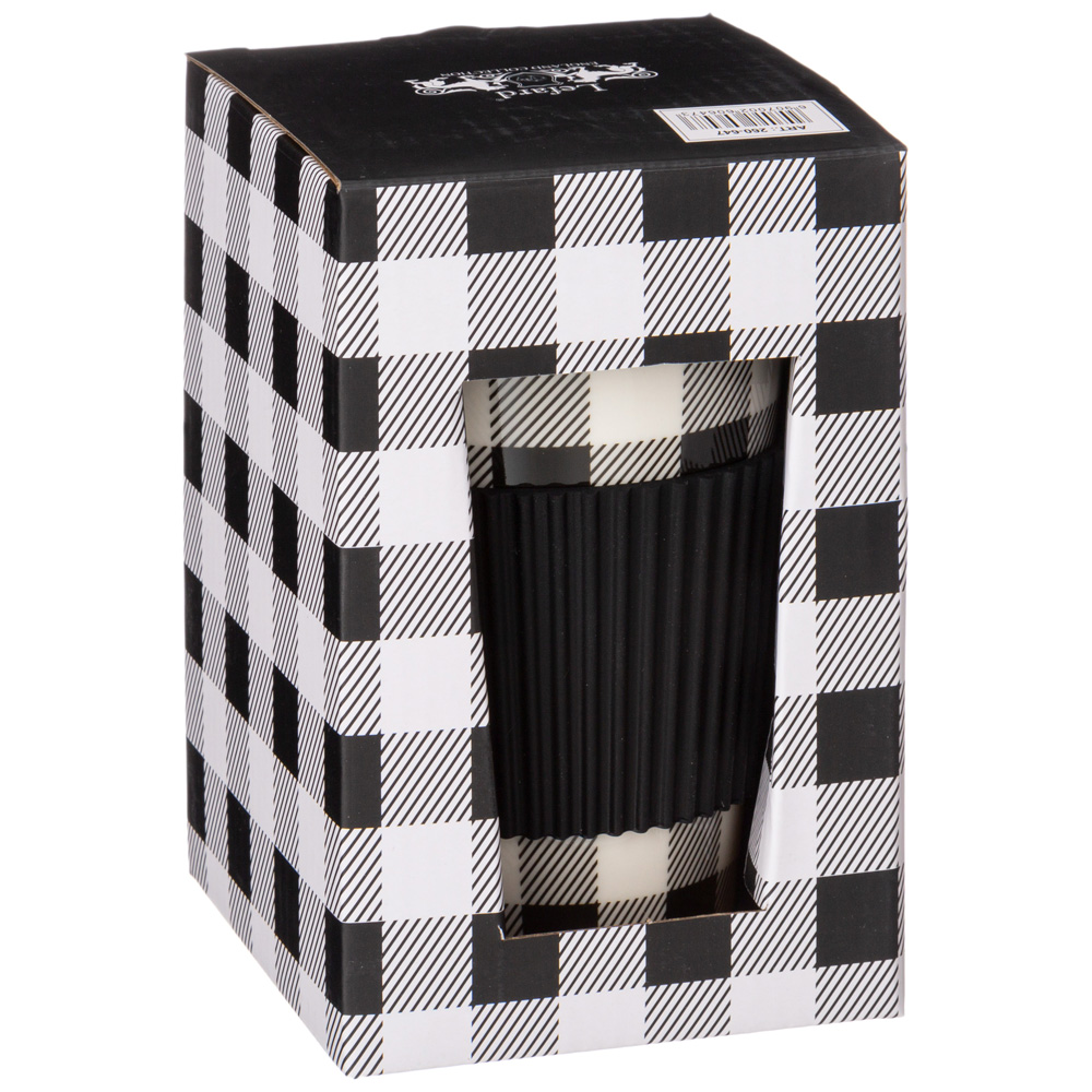 кружка lefard coffemania с силиконовой крышкой и ободком, 390мл 260-647