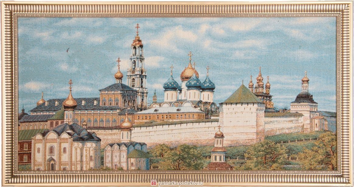 гобелен сергиев посад 100х50см 404-214-08  материал ткань/полистоун производства россия, купить с доставкой по низкой цене за 1690 руб.