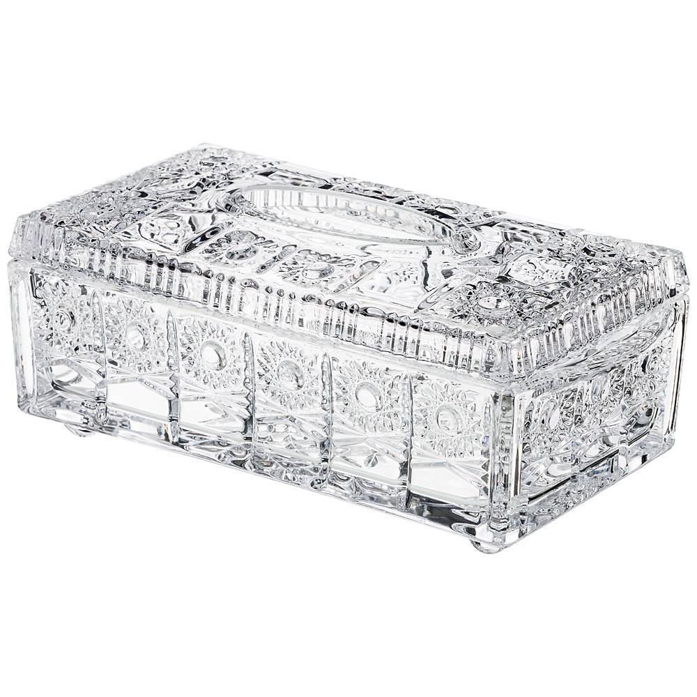 салфетница muza crystal 24,5х12,5 см высота 10 см 195-196
