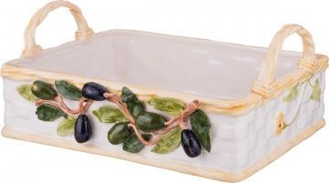 изделие декоративное корзина с оливками 39х31х17 см 335-331