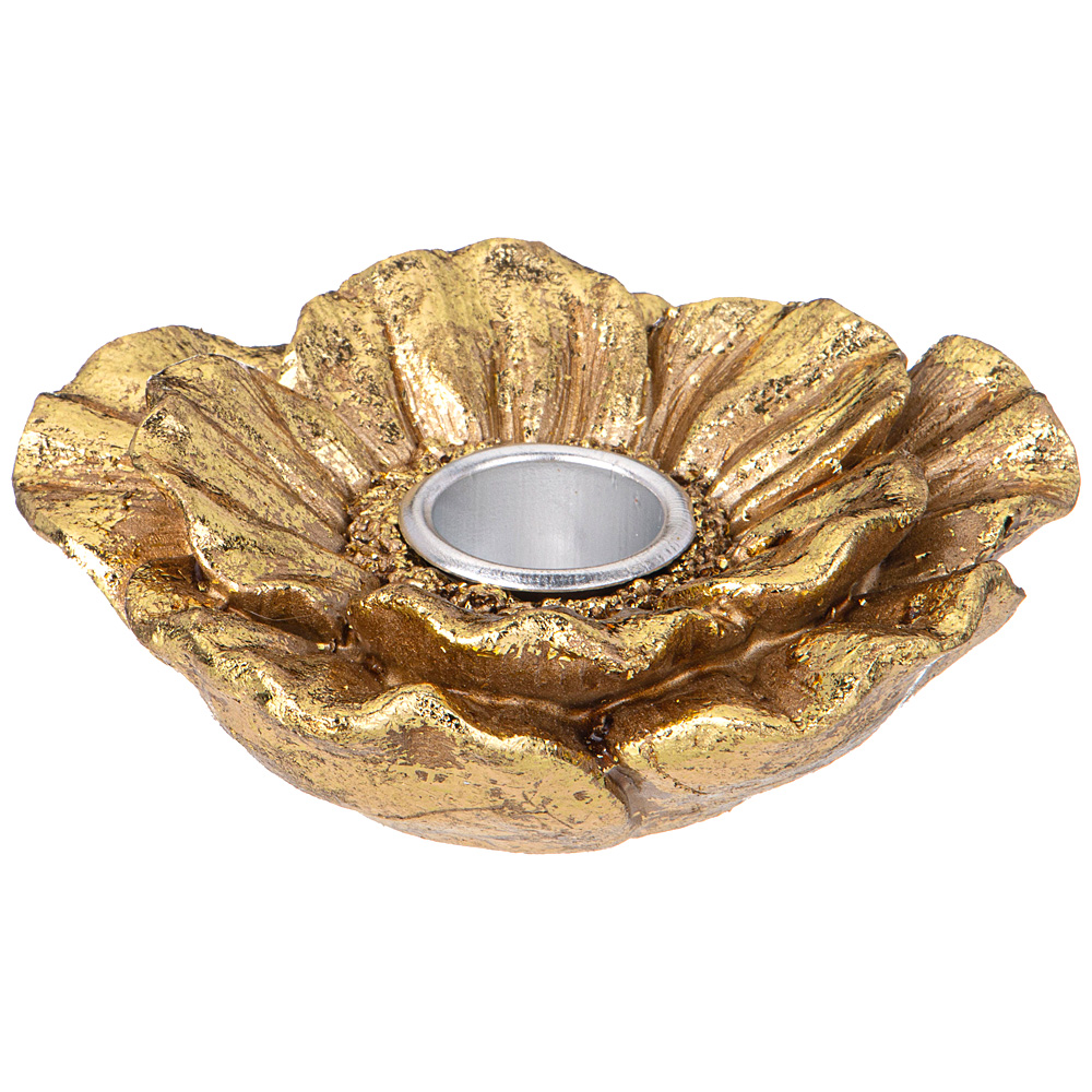 подсвечник flower цвет:бронза 10,3х10х4см 248-075