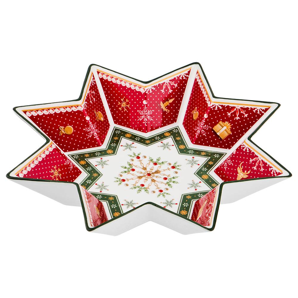 салатник christmas collection диаметр 32 см высота 6 см 586-392 Салатник новогодний салатник, новогодняя посуда Christmas Collection материал фарфор производства китай бренд lefard общий вес 1,44 кг, купить с доставкой по низкой цене за 2273 руб.