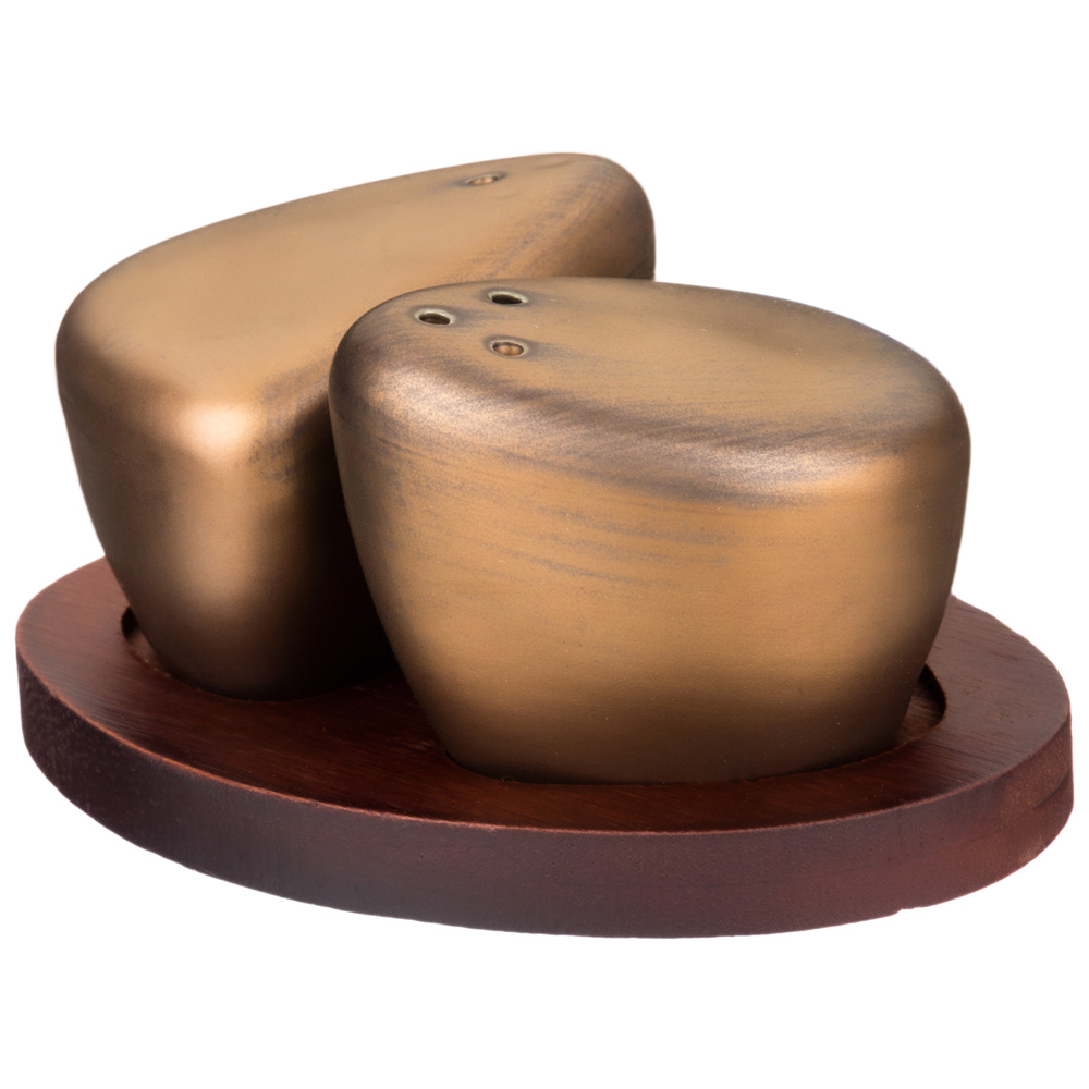 набор для специй на подставкеbronco bronze 6х4,5 см 474-197