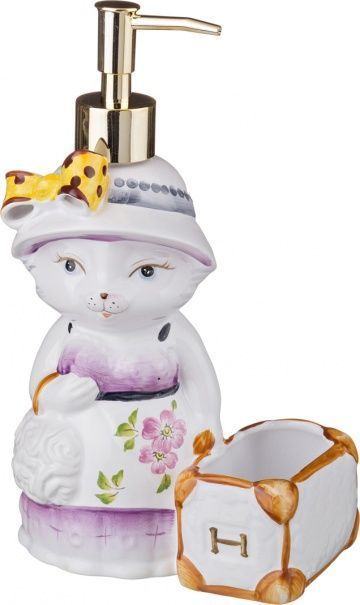 дозатор для моющего средства с губкой высота 23 см 101-851