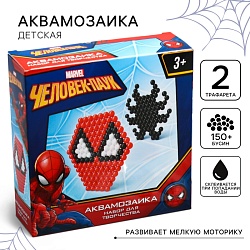 Аквамозаика «Человек-паук», 2 фигурки, 150 шариков, Аквамозаика «Человек-паук», 2 фигурки, 150 шариков 4116305