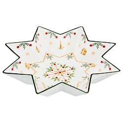 Новогодние салатники, салатник christmas collection диаметр 32 см высота 6 см 586-393