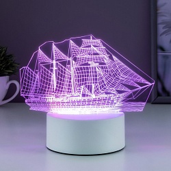 Светильник Фрегат LED RGB от сети 9,5х15х16см RISALUX, Светильник Фрегат LED RGB от сети 9,5х15х16см RISALUX 3852937