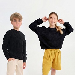 Джемпер детский MINAKU: Casual Collection KIDS, цвет черный, рост 122, Джемпер детский MINAKU: Casual Collection KIDS, цвет черный, рост 122 5290141