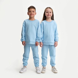 Костюм детский (свитшот, брюки) KAFTAN Basic line, размер 38 (146-152), цвет голубой, Костюм детский (свитшот, брюки) KAFTAN Basic line, размер 38 (146-152), цвет голубой 7452962