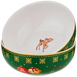 Новогодние креманки, розетки и наборы для варенья, набор розеток christmas collection 9,5х3,5 см 150 мл 85-1616