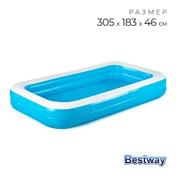 Бассейн надувной, 305 x 183 x 46 см, 54150 Bestway, Бассейн надувной, 305 x 183 x 46 см, 54150 Bestway 4730484