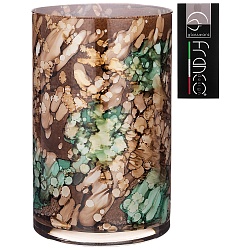 Вазы, ваза cilindro aurora green высота 30см диаметр 20см 316-1773