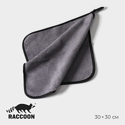 Салфетка для уборки Raccoon «Суперплотная мульти», 30x30 см, микрофибра, цвет серый, Салфетка для уборки Raccoon «Суперплотная мульти», 30x30 см, микрофибра, цвет серый 9608770