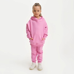 Костюм для девочки (худи, брюки) KAFTAN Basic line, размер 40 (158-164), цвет розовый, Костюм для девочки (худи, брюки) KAFTAN Basic line, размер 40 (158-164), цвет розовый 7452914