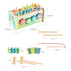Логический центр 4 в 1 «Рыбалка, стучалка, металлофон, крутилка» 12,5х12,5х24,5 см, Логический центр 4 в 1 «Рыбалка, стучалка, металлофон, крутилка» 12,5х12,5х24,5 см 5139312
