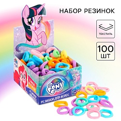 Резинка для волос, 100 штук, My Little Pony, Резинка для волос, 100 штук, My Little Pony 7162725