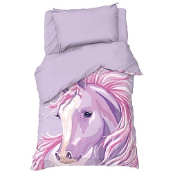 Постельное бельё Этель 1,5 сп Pink horse 143х215 см, 150х214 см, 50х70 см -1 шт, 100 % хлопок, бязь, Постельное бельё Этель 1,5 сп Pink horse 143х215 см, 150х214 см, 50х70 см -1 шт, 100 % хлопок, бязь 7582932