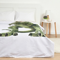 Пододеяльник Этель 1,5 сп Green Dino 143х215 см, 100% хл, бязь, Пододеяльник Этель 1,5 сп Green Dino 143х215 см, 100% хл, бязь 10333533