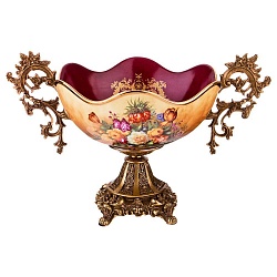 Фруктовницы и конфетницы, фруктовница на ножке 35,5х23х23 см 46-1270