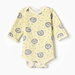 Боди Bloom Baby Ёжики с дл. рукавом, р. 80 см, желтый, Боди Bloom Baby Ёжики с дл. рукавом, р. 80 см, желтый 9932274