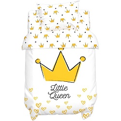 Постельное белье Крошка Я Little queen 112*147 см, 60*120+20 см, 40*60 см, 100% хлопок, Постельное белье Крошка Я Little queen 112*147 см, 60*120+20 см, 40*60 см, 100% хлопок 4855303