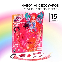 Подарочный набор аксессуаров для волос, розовый Блум, WINX, Подарочный набор аксессуаров для волос, розовый Блум, WINX 7359275