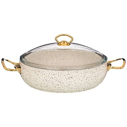 Сотейники, сотейник с антипригар. покрытием granite, серия mercury, 28х7,5см, 4,0л, pfoa free 953-017