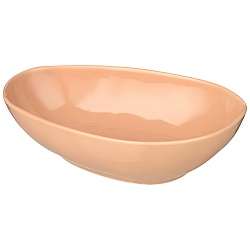 Салатники для сервировки, салатник bronco meadow 22,5х16 см 800 мл пудровый 474-147