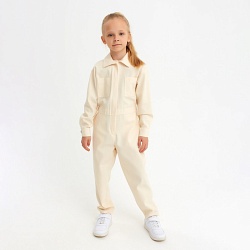 Комбинезон для девочки MINAKU: Casual collection KIDS цвет бежевый, рост 146, Комбинезон для девочки MINAKU: Casual collection KIDS цвет бежевый, рост 146 7763243