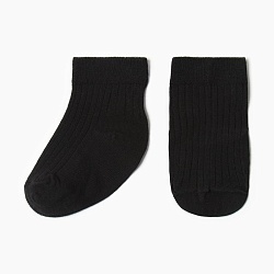 Носки детские Крошка Я BASIC LINE, 10-12 см, чёрный, Носки детские Крошка Я BASIC LINE, 10-12 см, чёрный 9593029